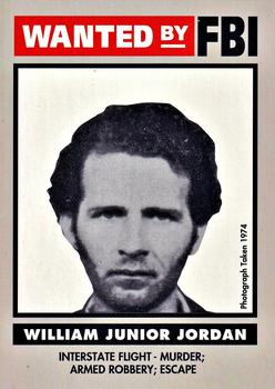 1993 Federal Wanted By FBI #41 William Junior Jordan Front