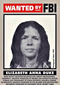 1993 Federal Wanted By FBI #49 Elizabeth Anna Duke Front
