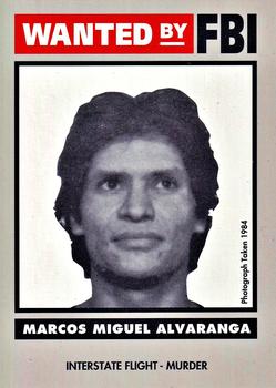1993 Federal Wanted By FBI #66 Marcos Miguel Alvaranga Front