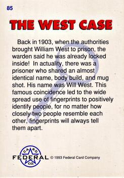 1993 Federal Wanted By FBI #85 The West Case Back