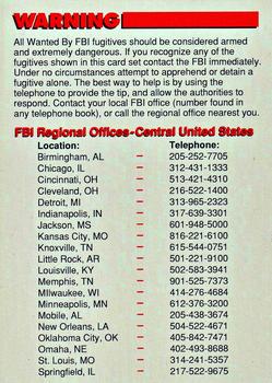 1993 Federal Wanted By FBI #98 FBI Regional Offices - Central U.S. Front