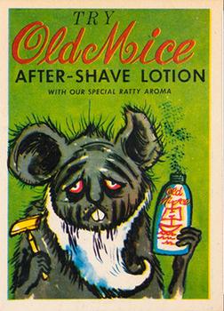 1960 Leaf Foney Ads #1 Old Mice After-Shave Lotion Front