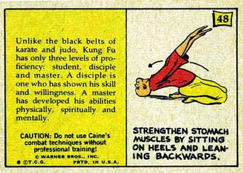 1973 Topps Kung Fu #48 Caine smiling Back