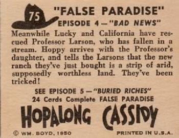 1950 Topps Hopalong Cassidy #75 Bad News Back
