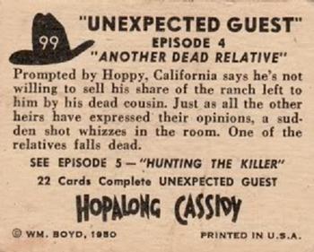 1950 Topps Hopalong Cassidy #99 Another Dead Relative Back