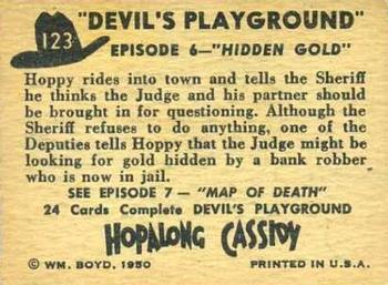 1950 Topps Hopalong Cassidy #123 Hidden Gold Back