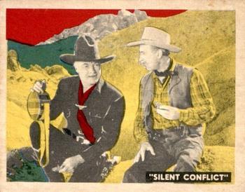 1950 Topps Hopalong Cassidy #202 Lucky Shoots At His Pals Front