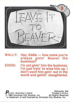 1983 Pacific Leave It To Beaver #9 The Hypnotist Back