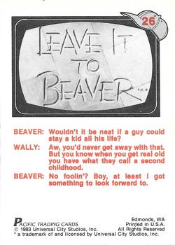 1983 Pacific Leave It To Beaver #26 Family Time Back