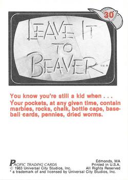 1983 Pacific Leave It To Beaver #30 Wally's Haircomb Back