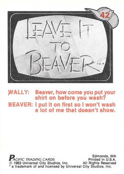 1983 Pacific Leave It To Beaver #42 Helping Mom Back