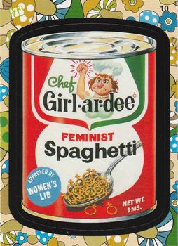 2008 Topps Wacky Pack Flashback Series 2 #10 Chef Girl-ar-dee Feminist Spaghetti Front