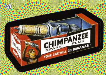 2008 Topps Wacky Pack Flashback Series 2 #34 Chimpanzee Spark Plug Front