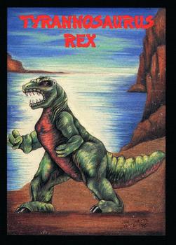 1991 Topps Monster in My Pocket (US Edition) - Hobby Version (No Card Numbers) #NNO Tyrannosaurus Rex Front