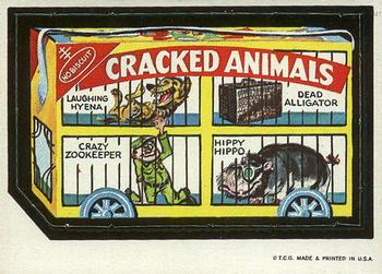 1967-68 Topps Wacky Packages Die Cut Series #38 Cracked Animals Front