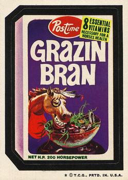 1973 Topps Wacky Packages 4th Series #NNO Grazin' Bran Front