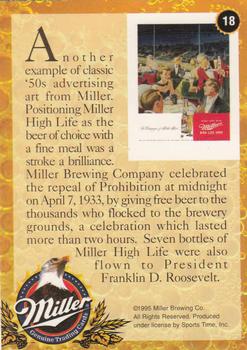 1995 Miller Brewing #18 Another example of classic '50s ... Back