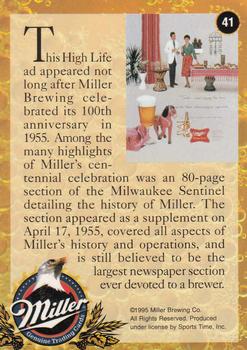 1995 Miller Brewing #41 This High Life ad appeared not long ... Back