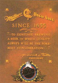 1995 Miller Brewing #42 This plaque sits near the entrance to... Front