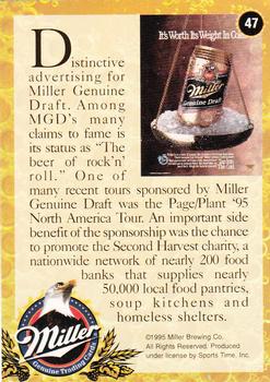 1995 Miller Brewing #47 Distinctive advertising for Miller ... Back