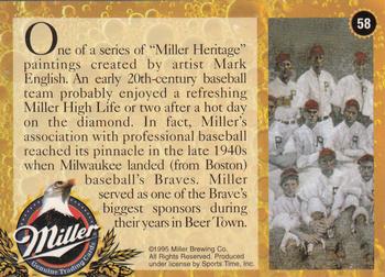1995 Miller Brewing #58 One of a series of 