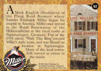 1995 Miller Brewing #62 A Mark English illustration of the ... Back