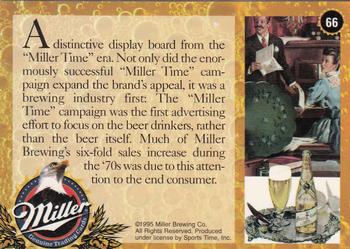 1995 Miller Brewing #66 A distinctive display board from the ... Back