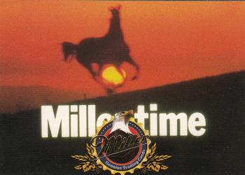 1995 Miller Brewing #74 A stallion gallops across a Western ... Front