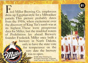 1995 Miller Brewing #81 Fred Miller Brewing Co. employees ... Back