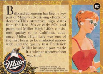 1995 Miller Brewing #82 Billboard advertising has been a key ... Back