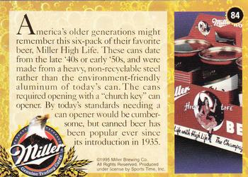 1995 Miller Brewing #84 America's older generations might ... Back