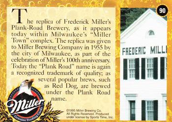 1995 Miller Brewing #90 The replica of Frederick Miller's Plan... Back