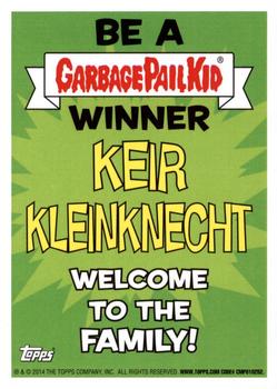 2014 Topps Garbage Pail Kids Series 2 #119a G.P. Keir Back