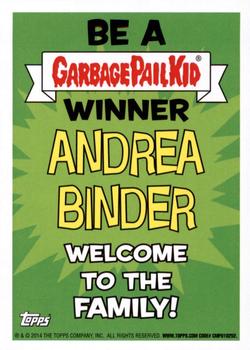 2014 Topps Garbage Pail Kids Series 2 #120a Amped Andrea Back