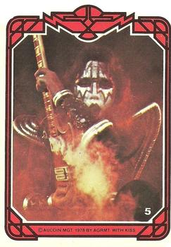 1980 Donruss Kiss (Australia) (Series 3) #5 Ace - An interplanetary life, which exceeds time, space and Front
