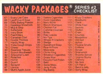 1979 Topps Wacky Packages (2nd Series Rerun) #67 Scary Lee Back