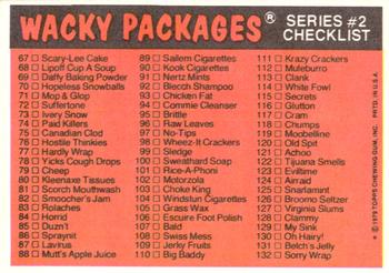 1979 Topps Wacky Packages (2nd Series Rerun) #68 Lipoff Cup-a-Slop Back