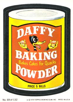1979 Topps Wacky Packages (2nd Series Rerun) #69 Daffy Baking Powder Front