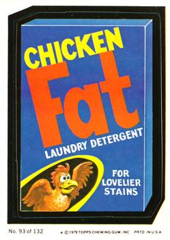 1979 Topps Wacky Packages (2nd Series Rerun) #93 Fat Laundry Detergent Front
