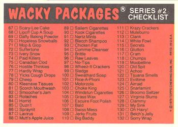 1979 Topps Wacky Packages (2nd Series Rerun) #101 Rice-A-Phoni Back