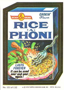 1979 Topps Wacky Packages (2nd Series Rerun) #101 Rice-A-Phoni Front