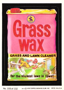 1979 Topps Wacky Packages (2nd Series Rerun) #105 Grass Wax Front