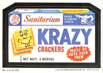 1979 Topps Wacky Packages (2nd Series Rerun) #111 Krazy Crackers Front