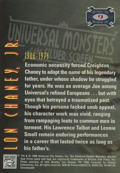 1996 Kitchen Sink Press Universal Monsters of the Silver Screen - Bio-Chrome #9 Lon Chaney Jr. Back
