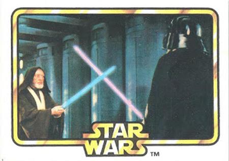 1978 General Mills Star Wars #3 Obi-Wan Kenobi / Darth Vader Front