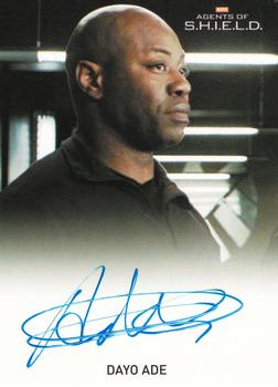 2015 Rittenhouse Marvel: Agents of S.H.I.E.L.D. Season 1 - Autographs - Full Bleed #NNO Dayo Ade Front