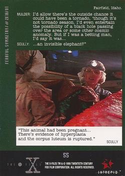 1997 Intrepid X-Files Contact #55 #2X18/01 Back