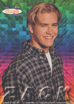 1994 Pacific Saved By The Bell: The College Years - Prizms #1 Zack Back