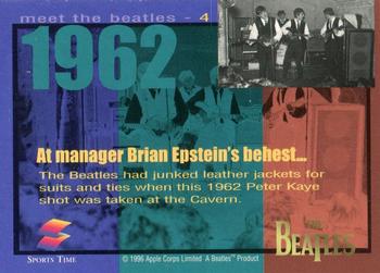 1996 Sports Time The Beatles - Meet The Beatles #4 At manager Brian Epstein's behest... Back
