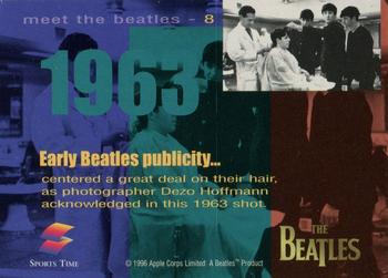 1996 Sports Time The Beatles - Meet The Beatles #8 Early Beatles Publicity Back